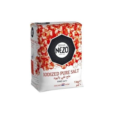 Nezo Red Iodized Salt, 1Kg, 12 Pieces Per Carton